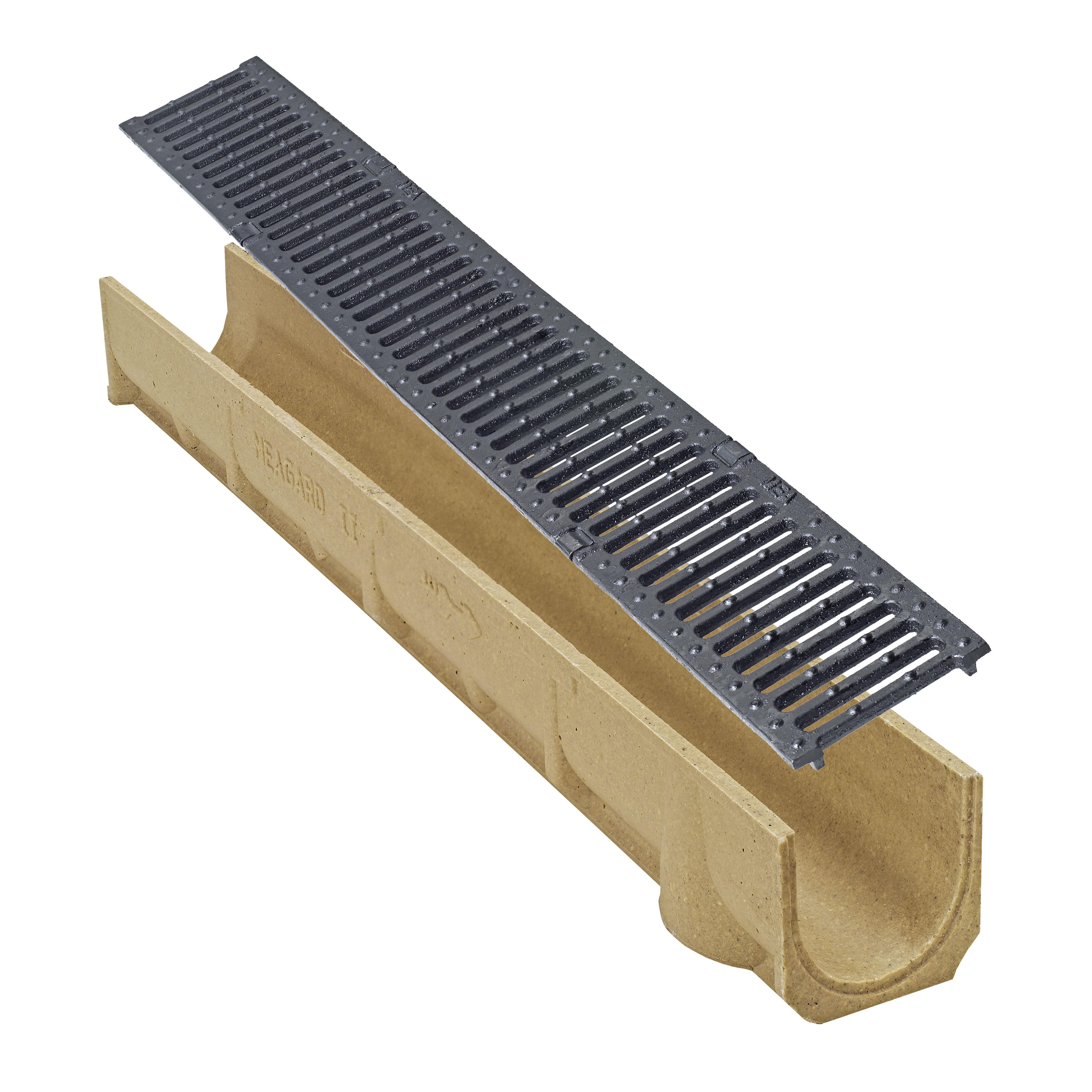 MEA Žlab odvodňovací Self Line 100/110 1000 mm polymerbeton + litin. můst. rošt B125