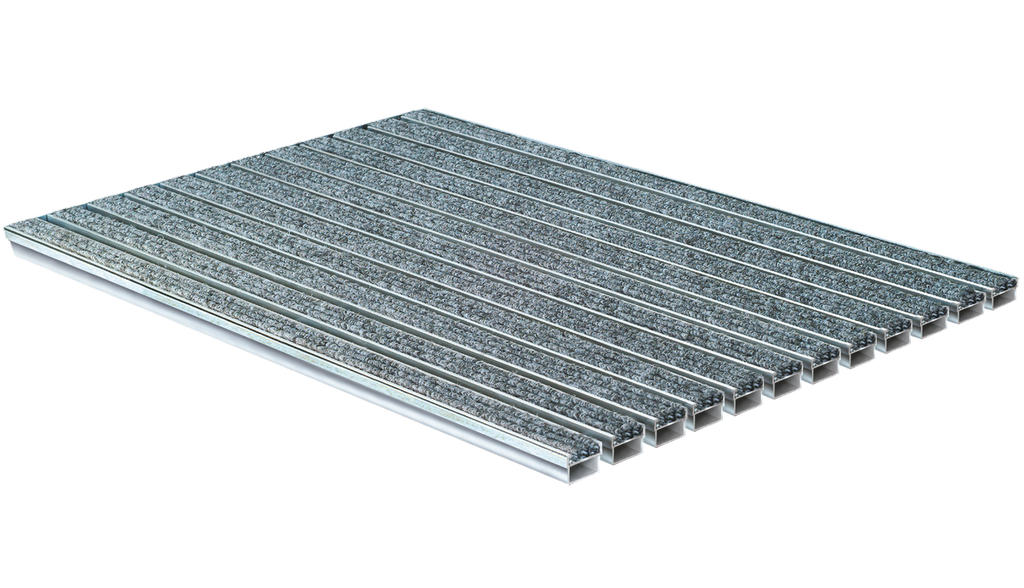 MEA Rošt pro záchytnou vanu 750×500 mm roughhair hrubosrsté lamely šedé