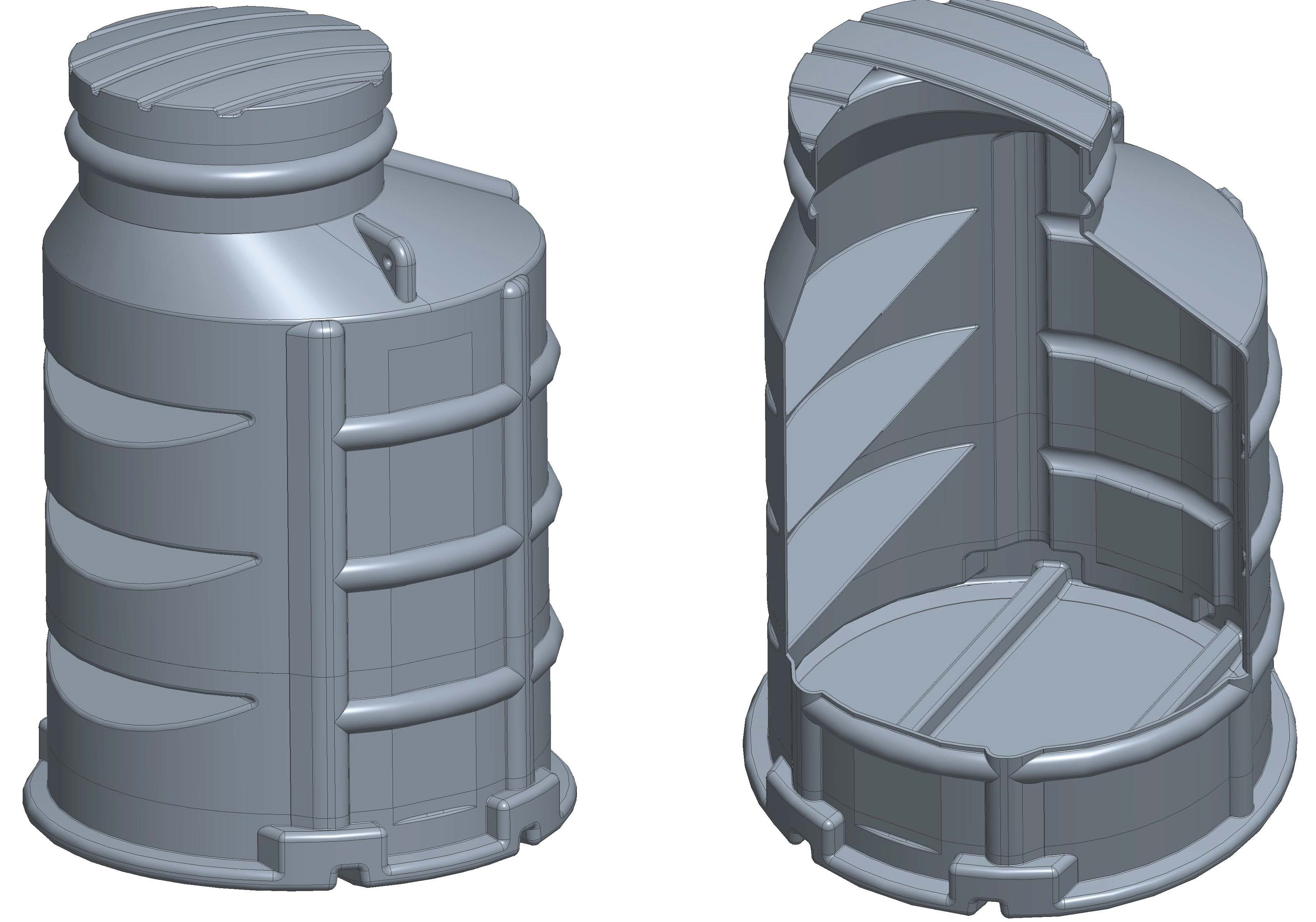 Šachta vodoměrná MEA Smart 1000/1600 s poklopem