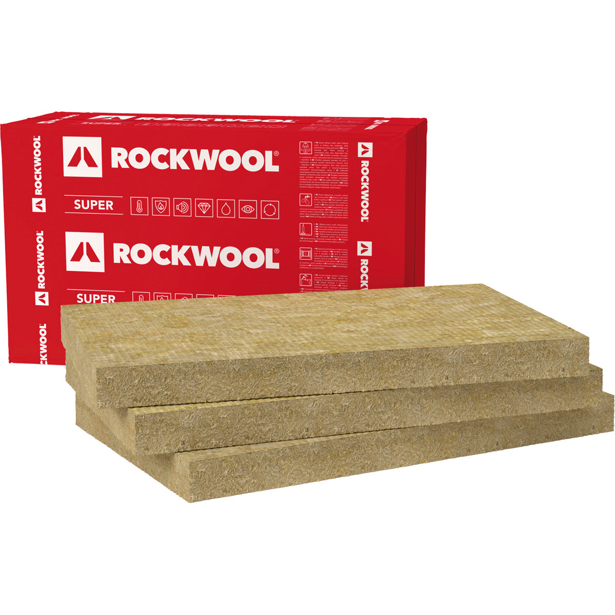 Rockwool Izolace tepelná Superrock 100 mm 1000×580 mm