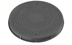 MEA Poklop s rámem Eco 600 mm tl. 60 mm kruh kompozit pojízdný zamykatelný A15 kN