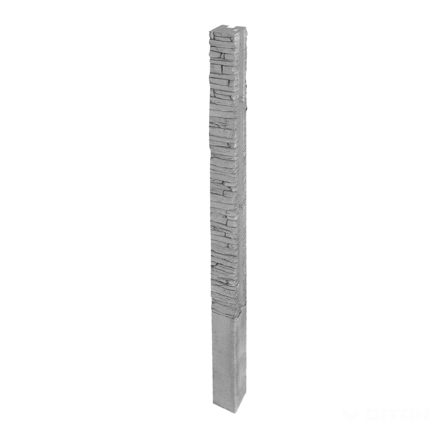 Diton Sloupek plotový Quick wall stone 240 150×150×3300 mm rohový přírodní (8)