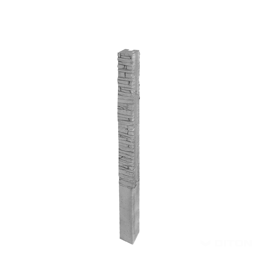Diton Sloupek plotový Quick wall stone 200 150×150×2900 mm rohový přírodní (8)