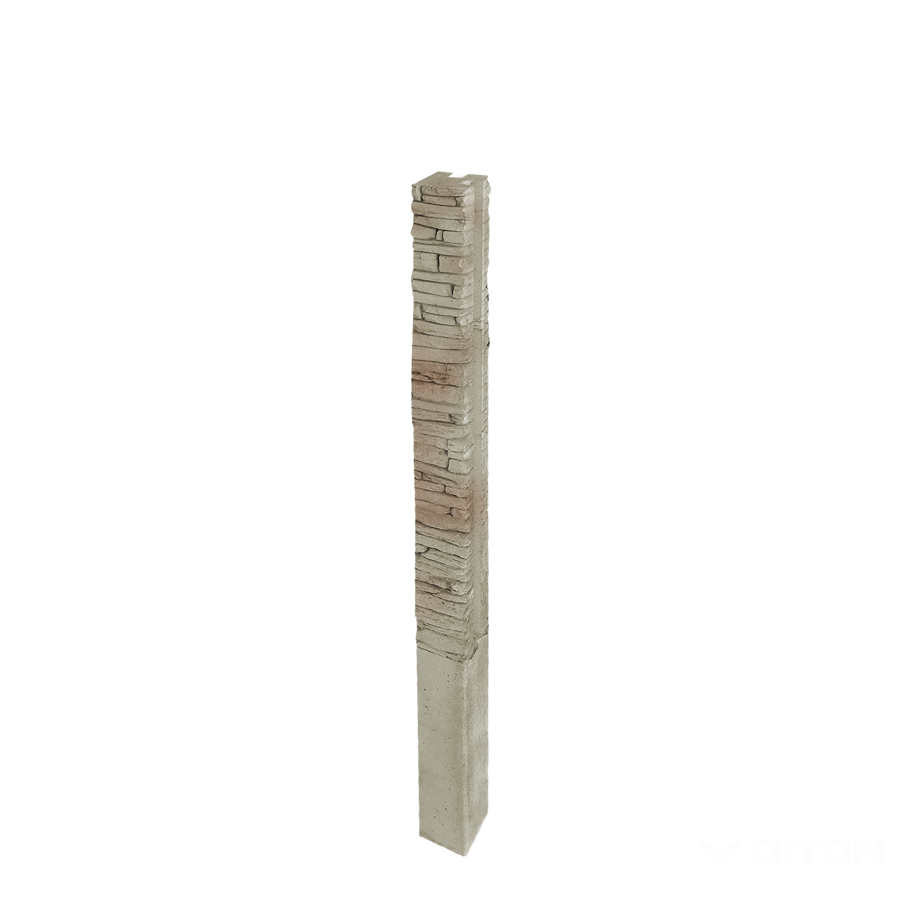 Diton Sloupek plotový Quick wall stone 200 150×150×2900 mm rohový béžový mix (8)