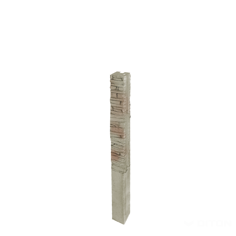 Diton Sloupek plotový Quick wall stone 160 150×150×2500 mm rohový béžový mix (8)