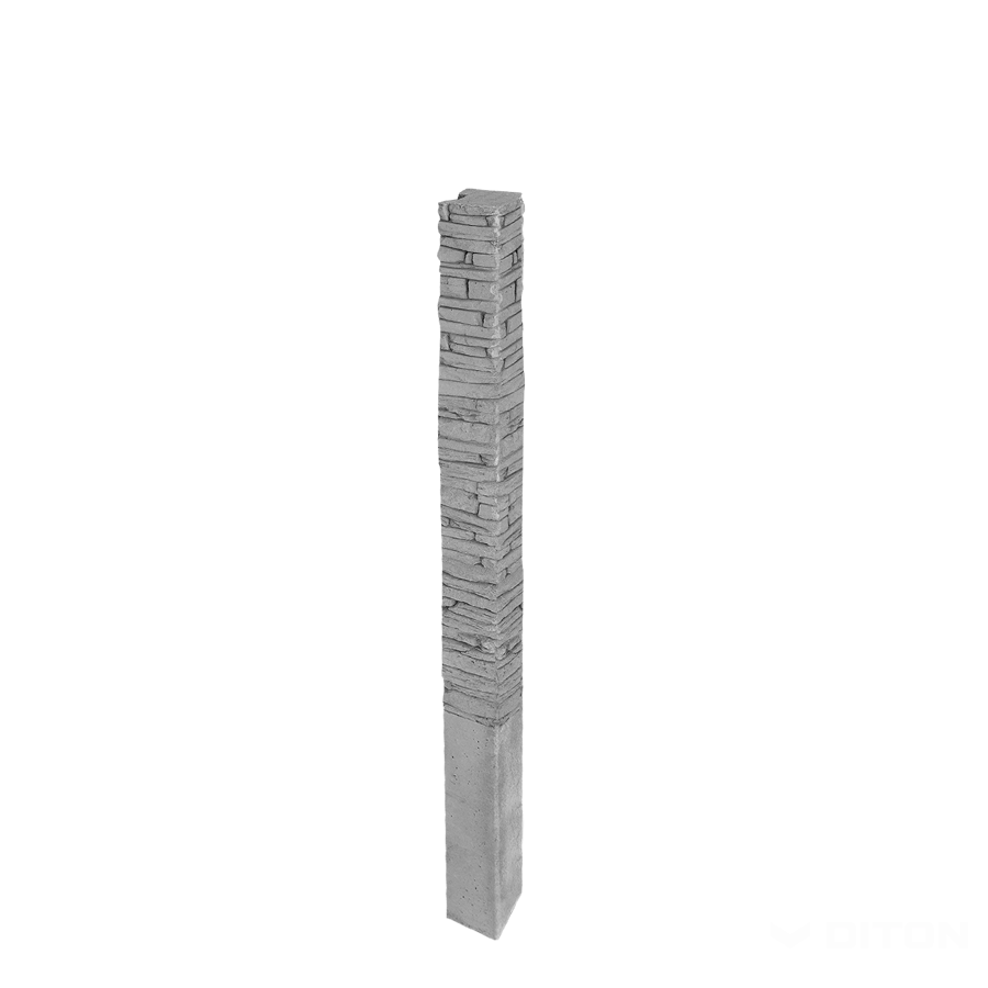 Diton Sloupek plotový Quick wall stone 200 150×150×2900 mm koncový přírodní (8)