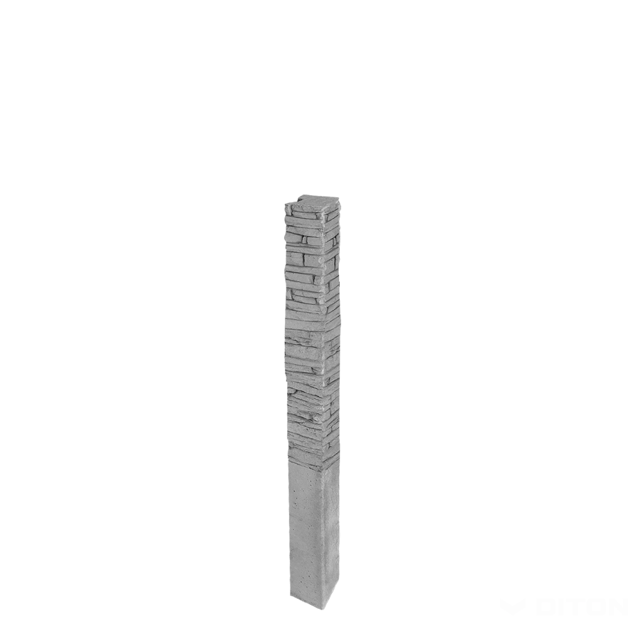Diton Sloupek plotový Quick wall stone 160 150×150×2500 mm koncový přírodní (8)