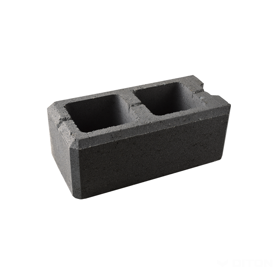 Diton Tvárnice plotová Viso 400×200×150 mm koncová černá(60)