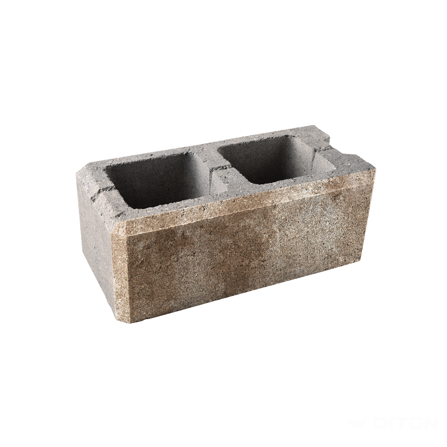 Diton Tvárnice plotová Viso 400×200×150 mm koncová melír latte (60)