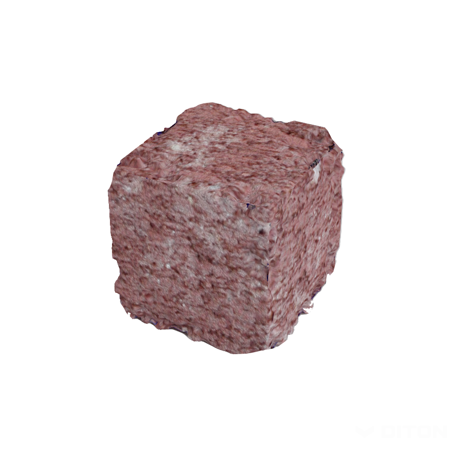 Diton Blok zdicí (stříška) History 70×70×70 mm středová kostka červená (480)