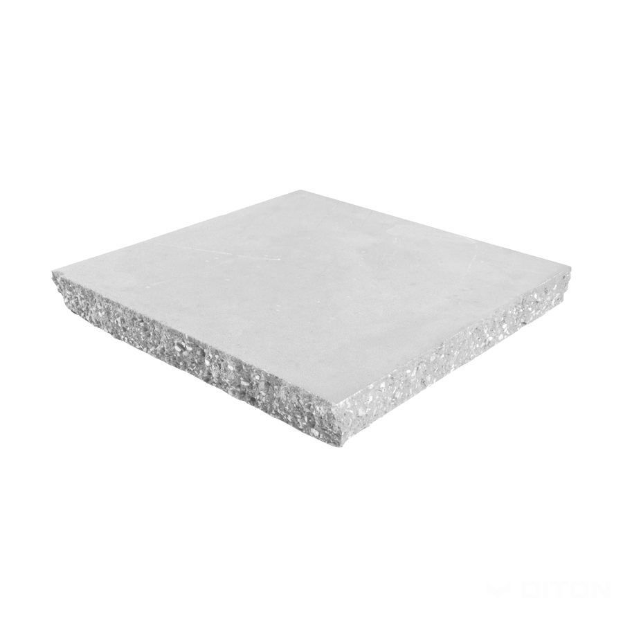 Diton Stříška plotová ZD 450×450×50 mm sloupková štípaná bílá (48)