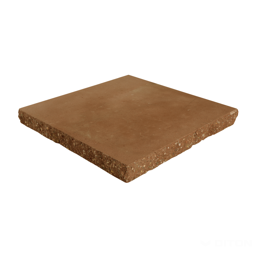 Diton Stříška plotová ZD 450×450×50 mm sloupková štípaná karamelová (48)