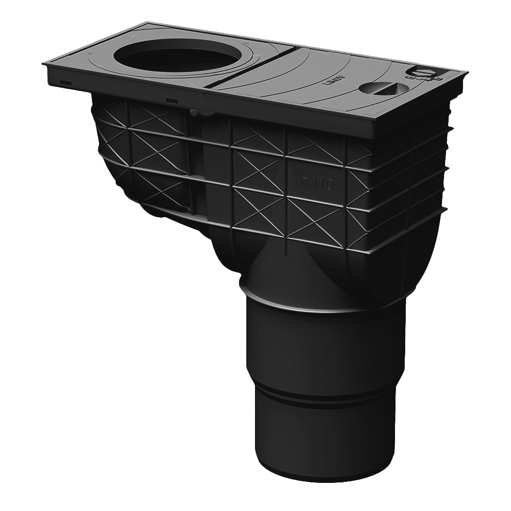 Likov Lapač střešních splavenin GRX spodní černá 110/125 mm