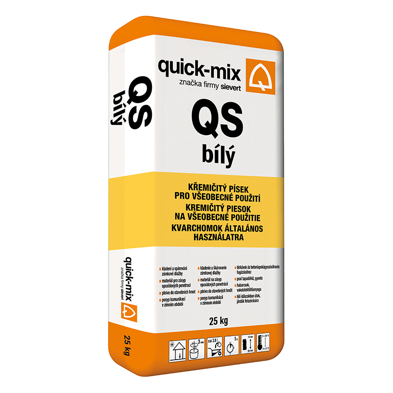 Quick-mix Písek křemičitý QS bílý 25 kg