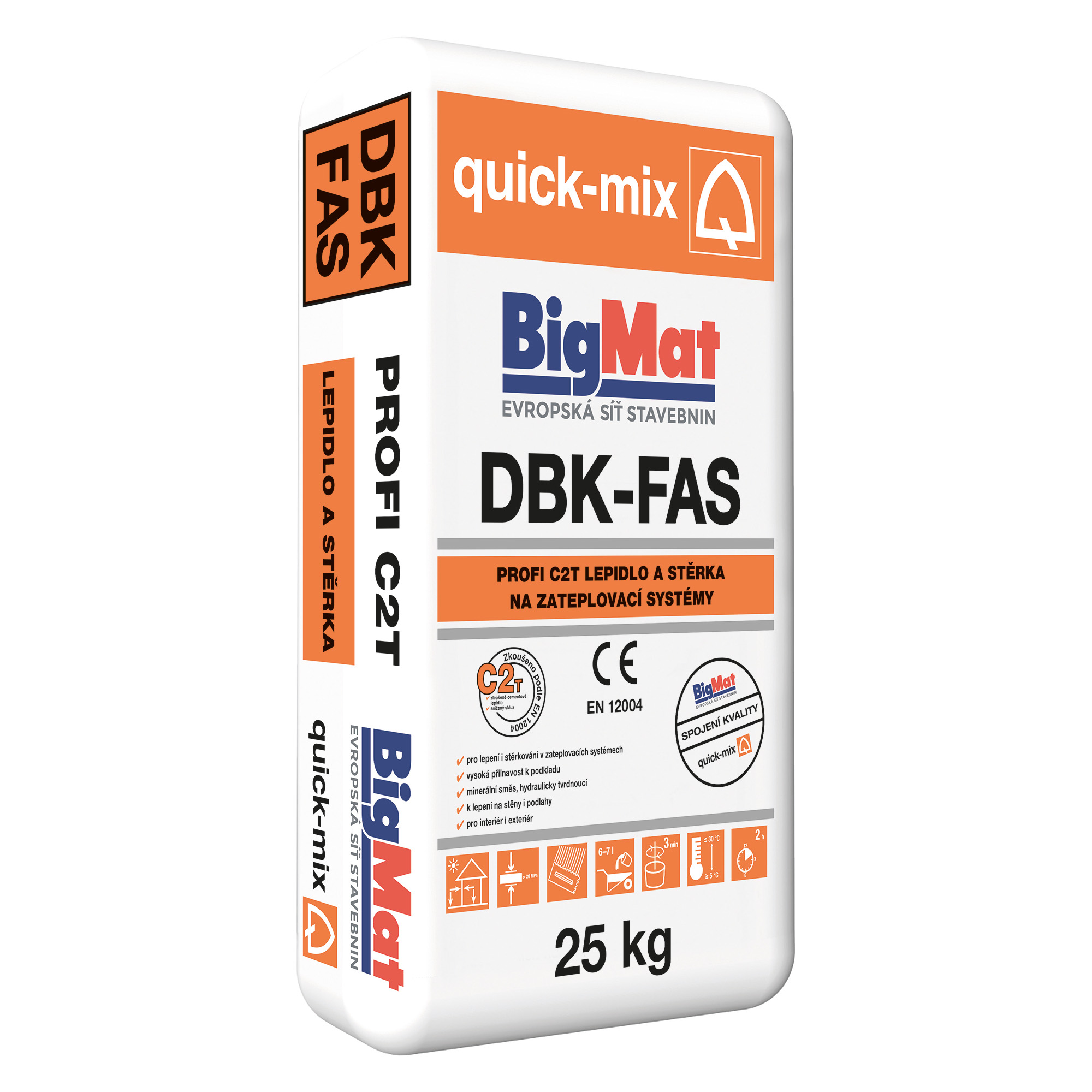 BigMat Lepidlo a stěrka na zateplovací systémy DBK-FAS 25 kg