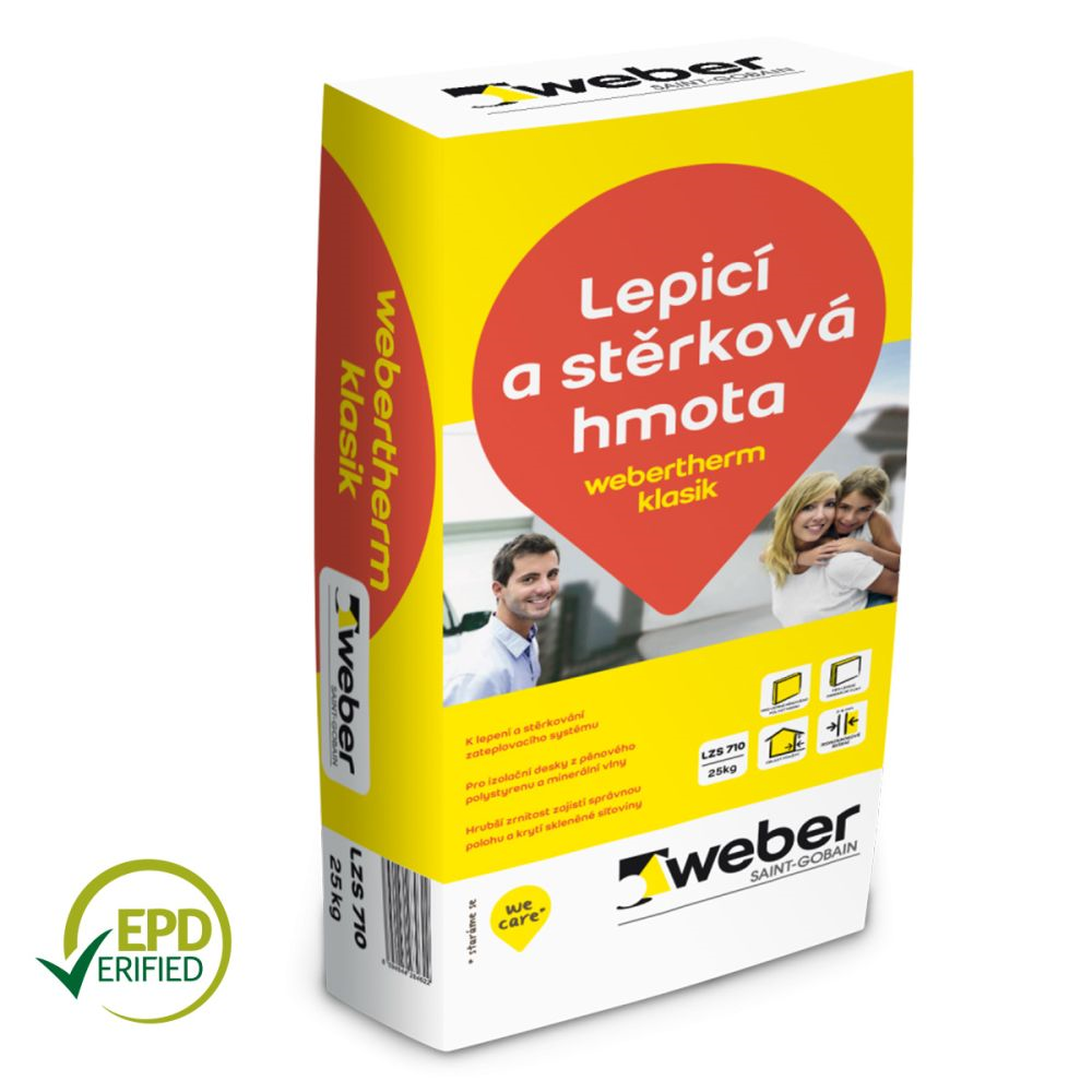 Weber Hmota lepicí a stěrková webertherm klasik 25 kg