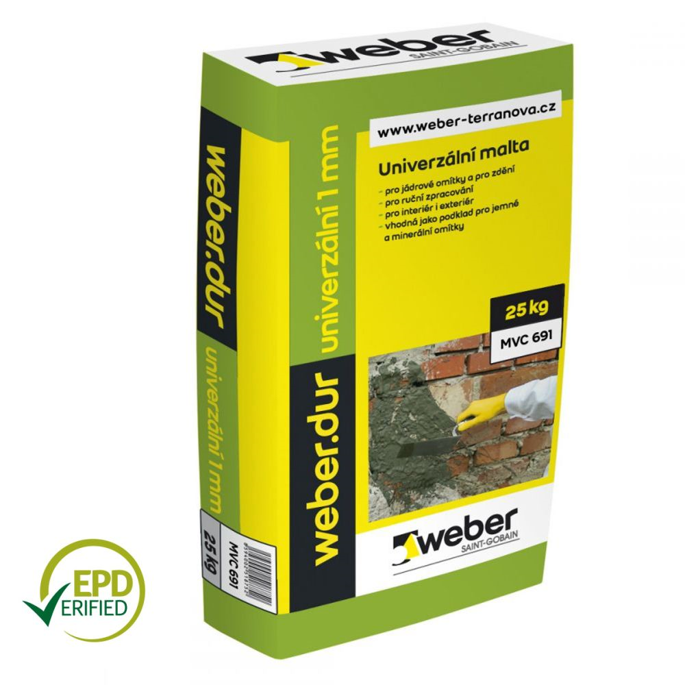 Weber Malta univerzální weberdur univerzální 1 mm 5 MPa 25 kg