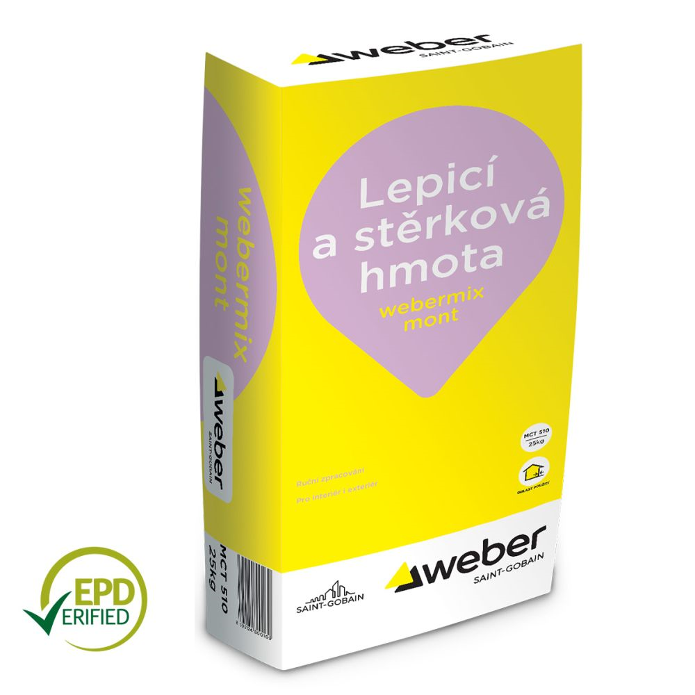 Weber Hmota lepicí a stěrková webermix mont 25 kg