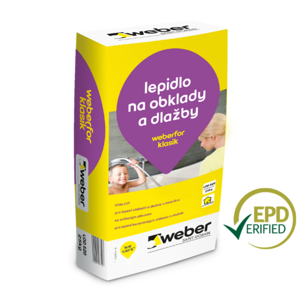 Weber Lepidlo na obklady a dlažby weberfor klasik (C1T) 25 kg