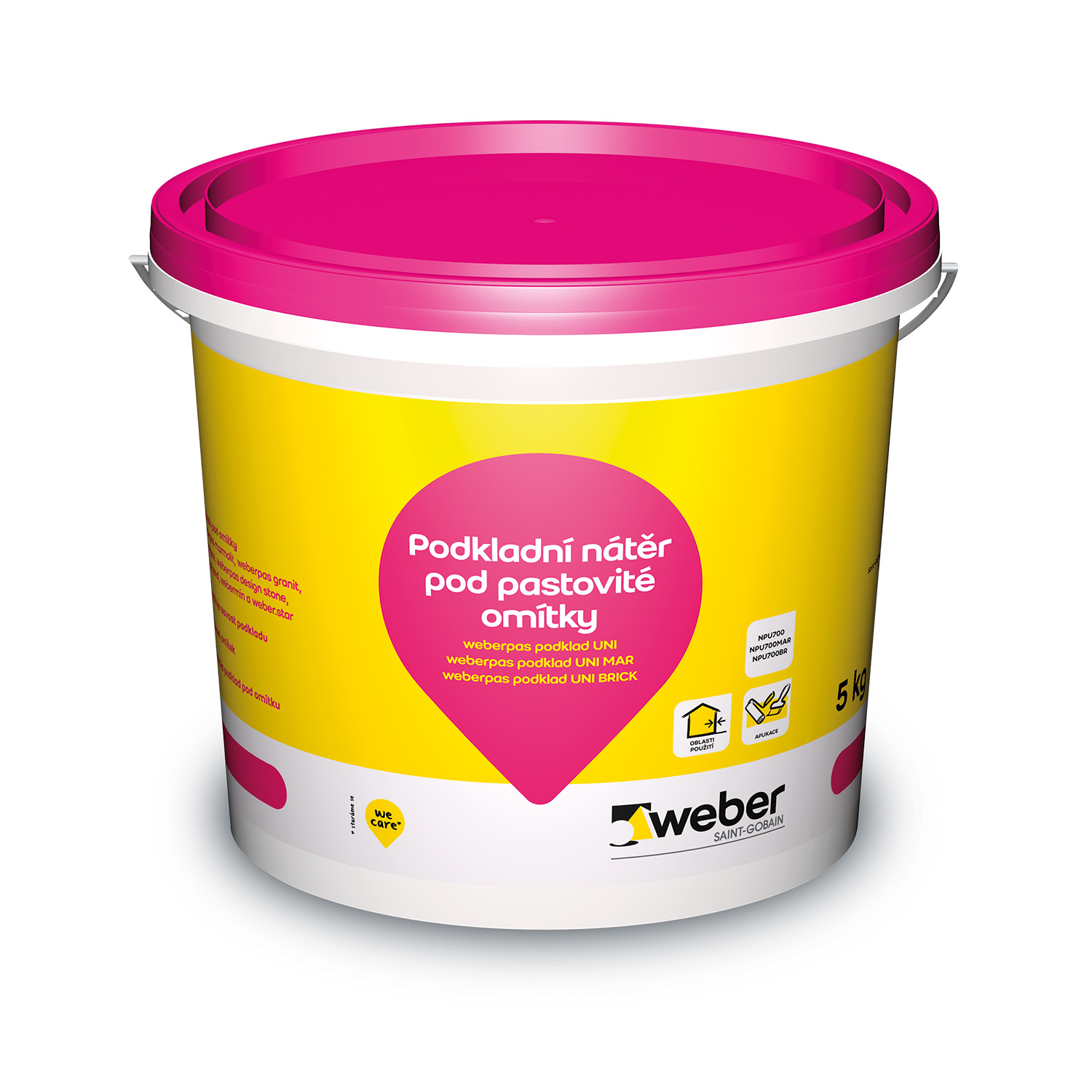 Weber Nátěr pokladní weberpas podklad UNI MAR bílá 5 kg