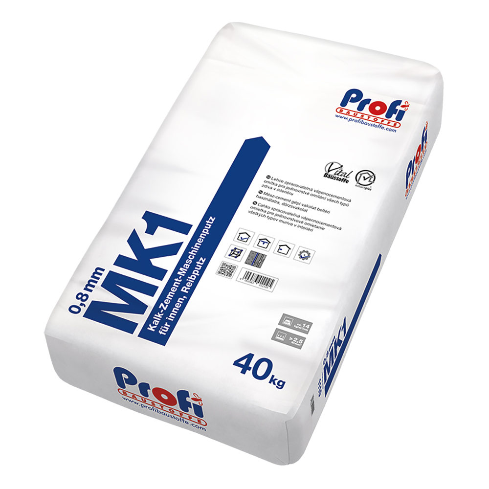 Profibaustoffe Omítka vápenocementová Profi MK1 0,8 mm 40 kg
