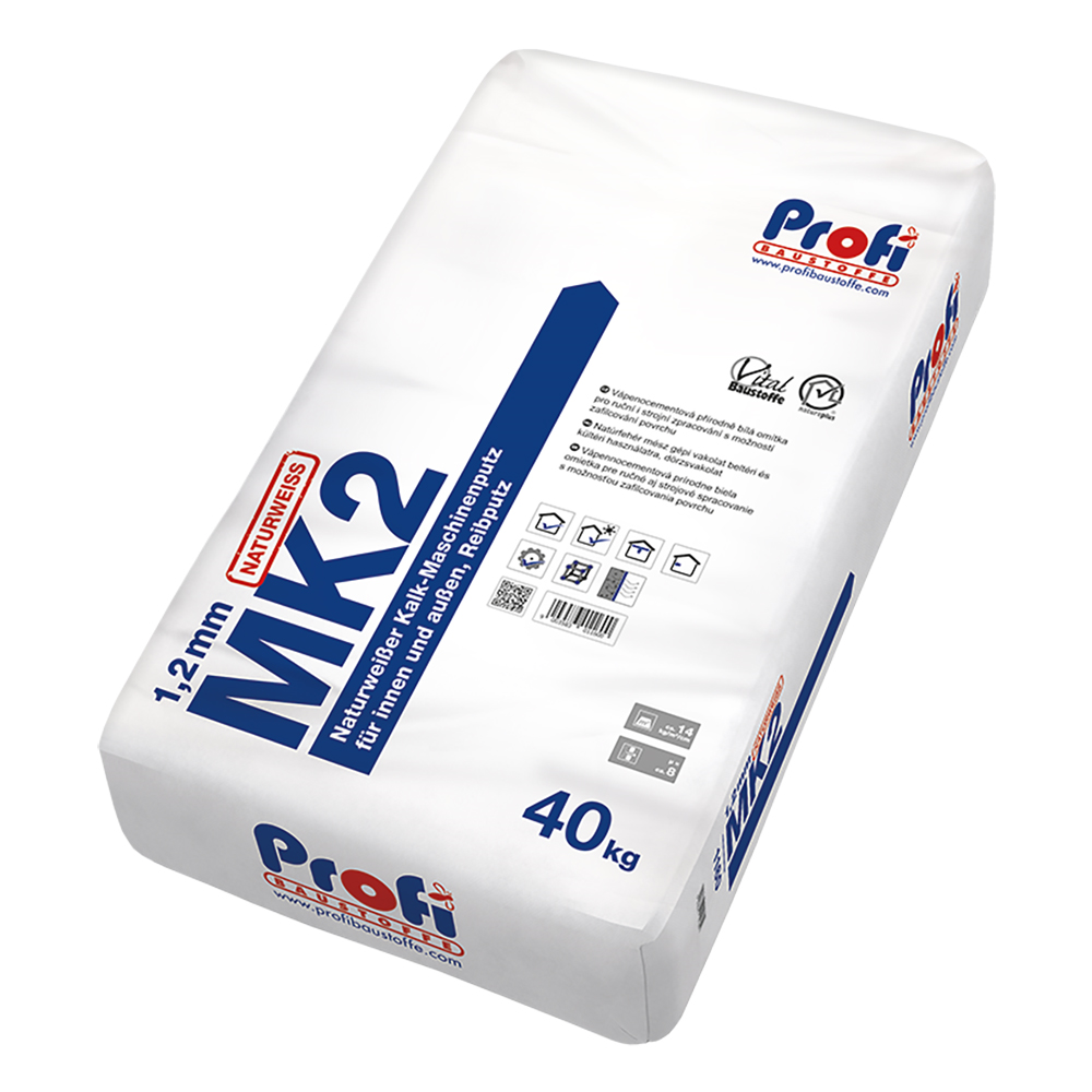 Profibaustoffe Omítka vápenocementová Profi MK2 1,2 mm 40 kg
