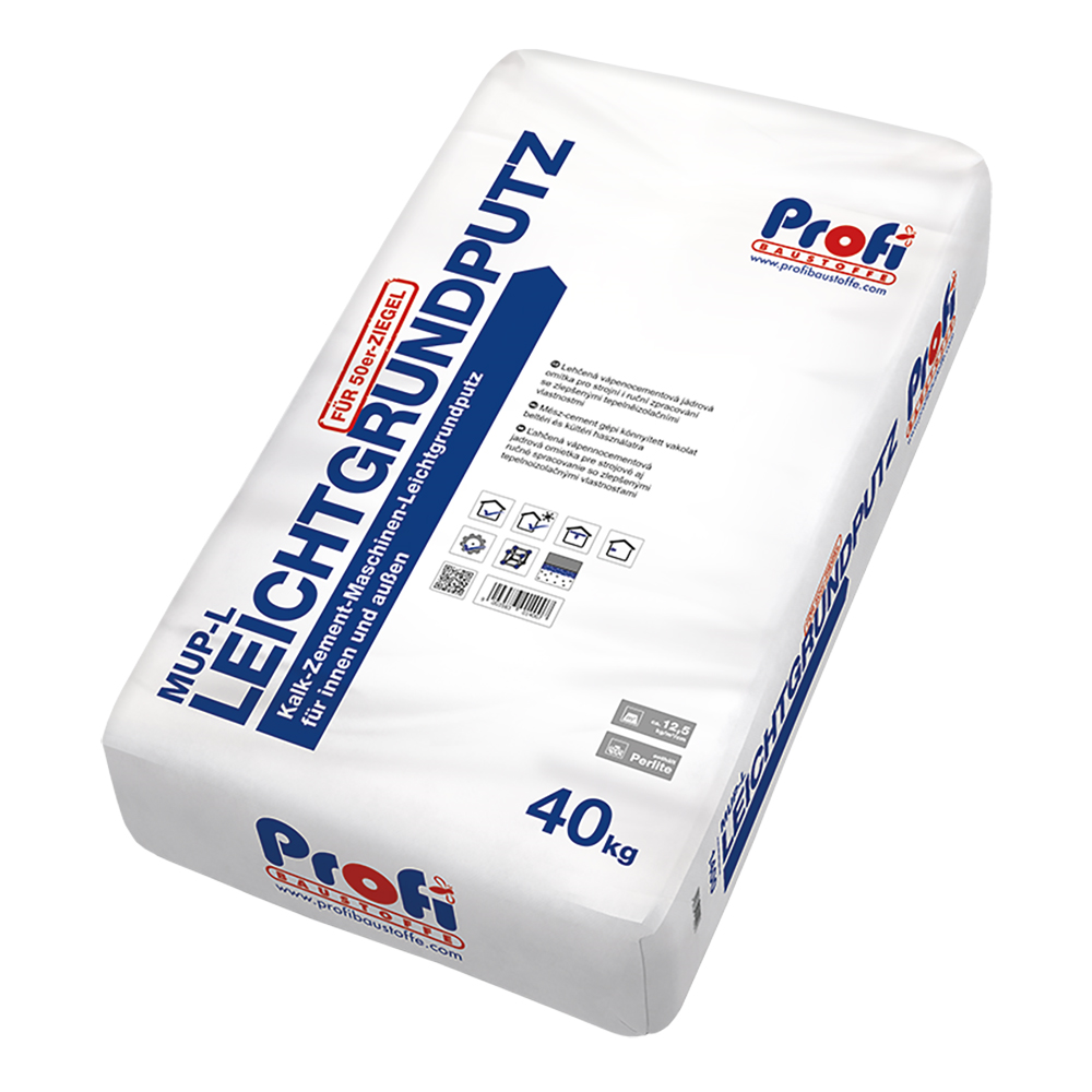Profibaustoffe Omítka vápenocementová Profi MUP-L Leichtgrundputz 40 kg