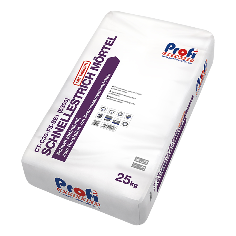 Profibaustoffe Potěr cementový Profi Schnellestrichmörtel CT-C30-F5-SE1 (E300) 25 kg