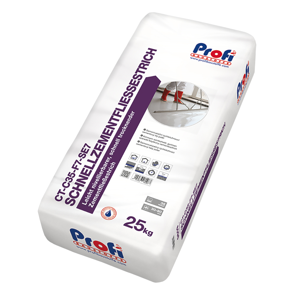 Profibaustoffe Potěr cementový Profi Schnellzementfliessestrich CT-C35-F7-SE7 25 kg