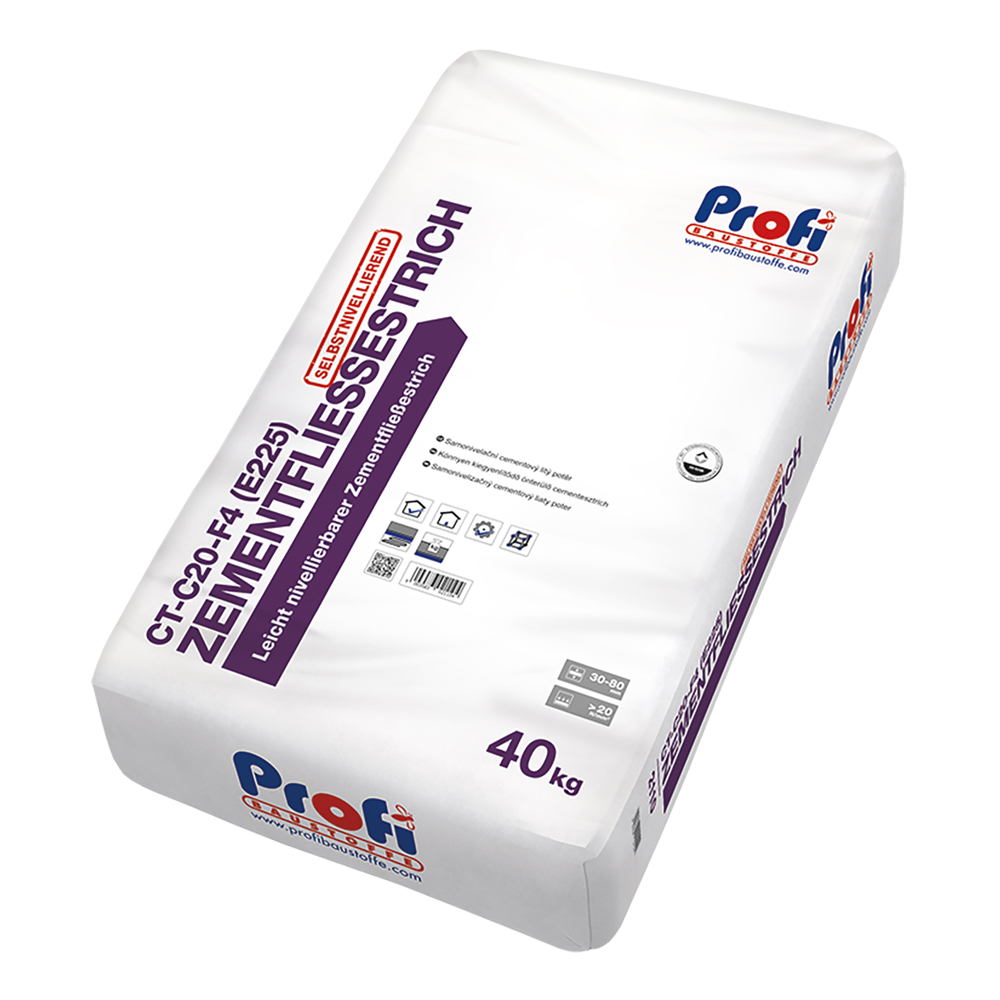 Profibaustoffe Potěr cementový Profi Zementfliessestrich CT-C20-F4 40 kg