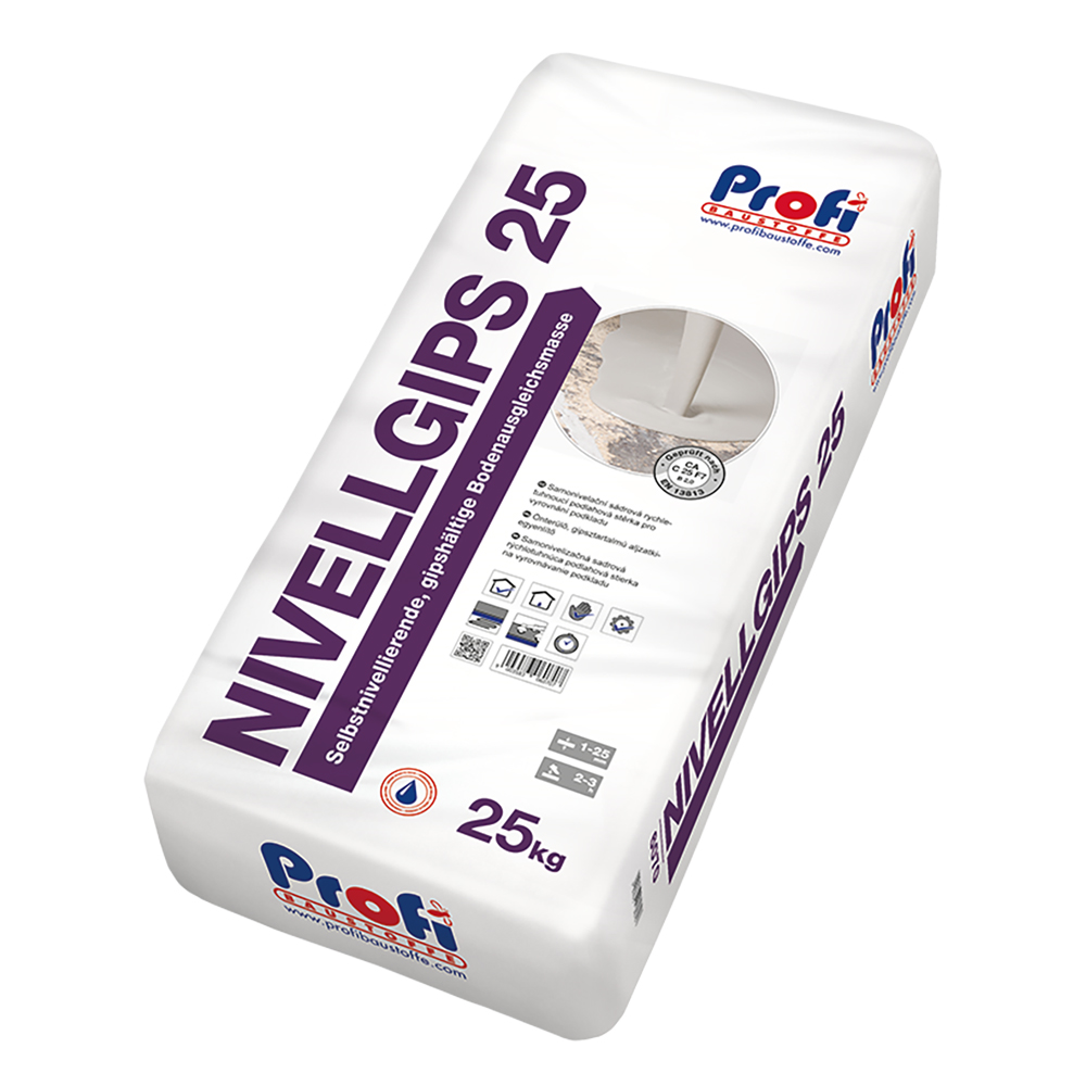 Profibaustoffe Stěrka samonivelační sádrová Profi Nivellgips 25 25 kg