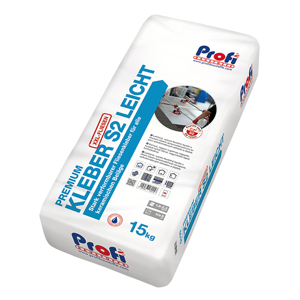 Profibaustoffe Lepidlo na obklady a dlažby Profi Premium Kleber S2 Leicht 15 kg