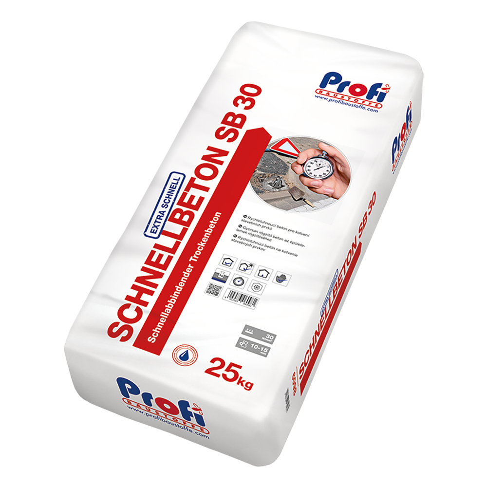 Profibaustoffe Beton rychletuhnoucí Profi Schnellbeton SB 30 25 kg