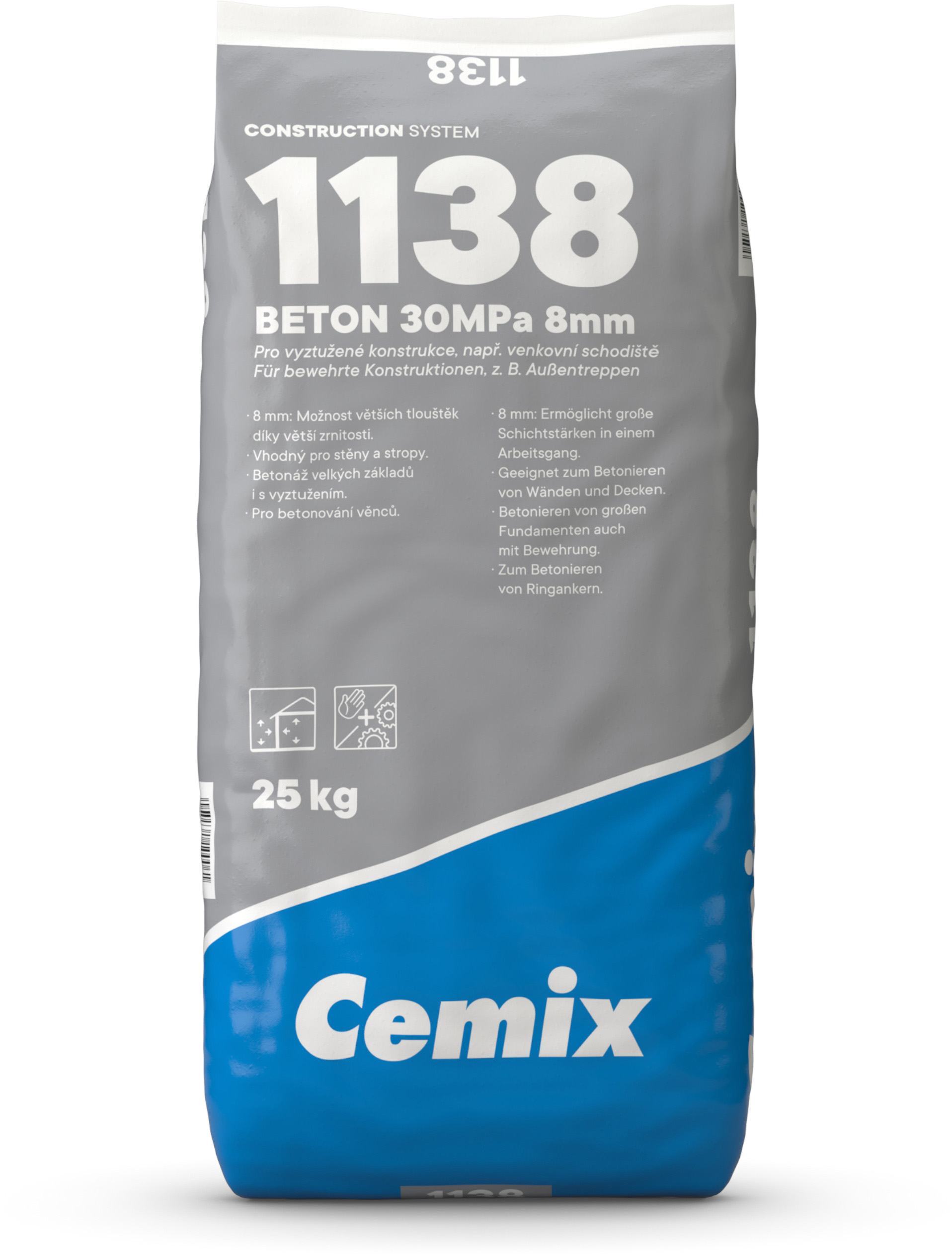 Cemix Beton 1138 30 MPa 8 mm 25 kg
