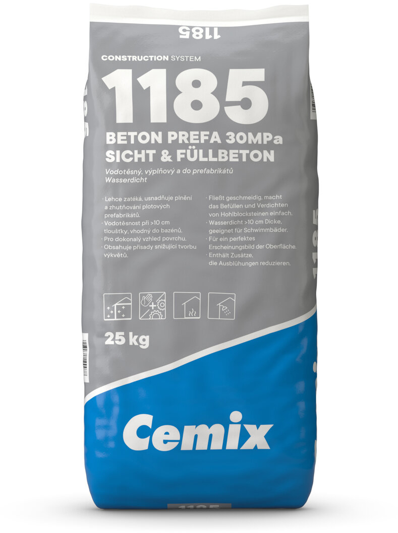 Cemix Beton 1185 Prefa 30 MPa 25 kg