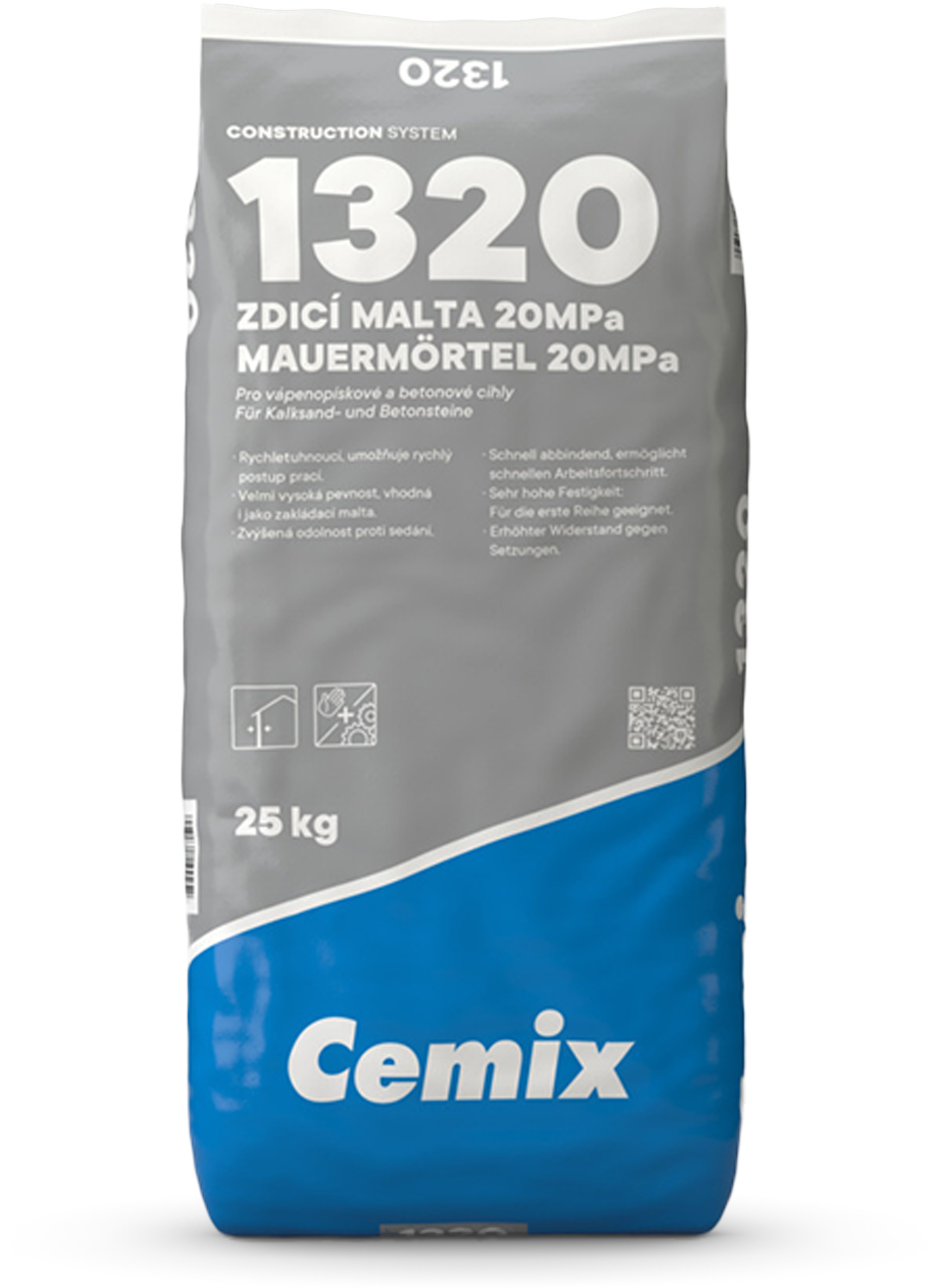Cemix Malta zdicí 1320 20 MPa 25 kg