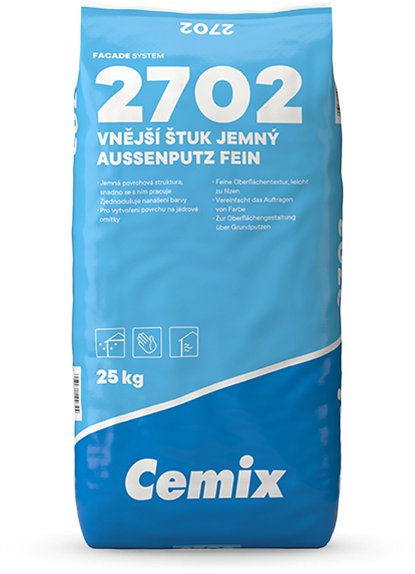 Cemix Štuk vnější 2702 jemný 25 kg