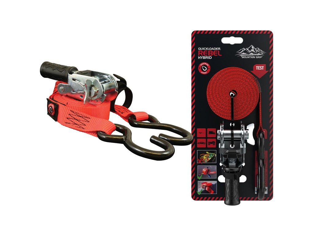 Quickloader Popruh dvoudílný s ráčnou a magnetem Hybrid 800 kg 5m x 25 mm