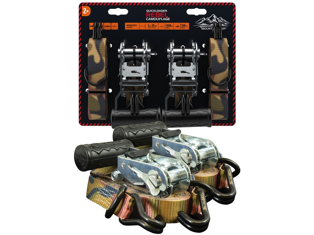 Quickloader Popruh dvoudílný s ráčnou 1500 kg 5 m x 29 mm 2dílný