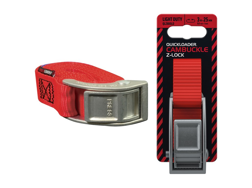 Quickloader Popruh se sponou a Z-zámkem Z-lock 800 kg 3 m x 25 mm