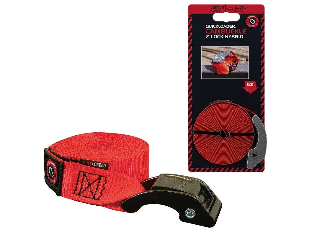 Quickloader Popruh se sponou, Z-zámkem a magnetem Z-lock Hybrid 800 kg x 4 m 25 mm