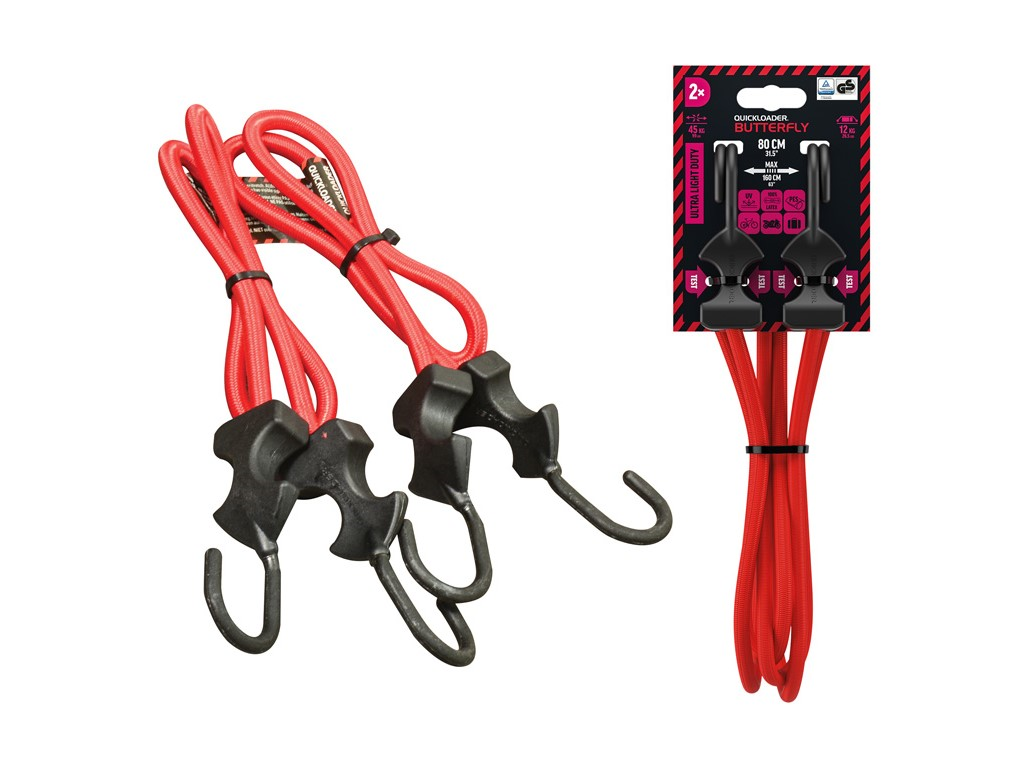 Quickloader Guma upínací Butterfly 45 kg 80 cm x 8 mm 2dílný