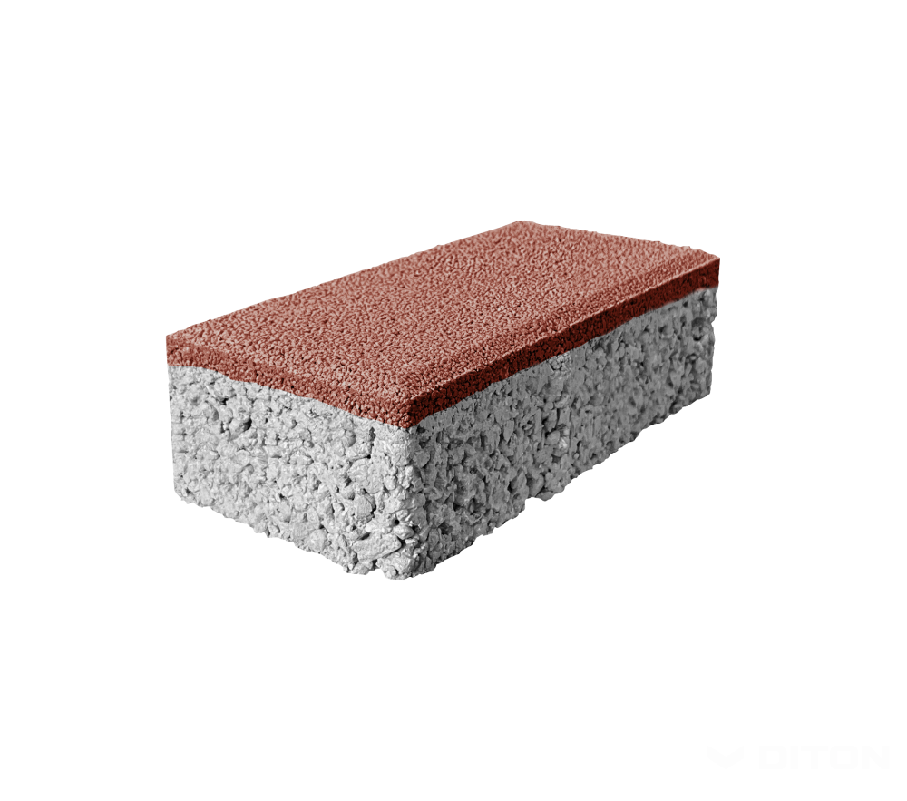 Diton Dlažba betonová Parketa Aquapore 200×100×60 mm červená (10,8)