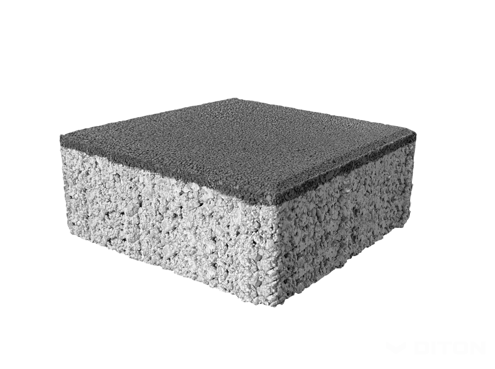 Diton Dlažba betonová Kostka Aquapore 80 mm černá (8,4)