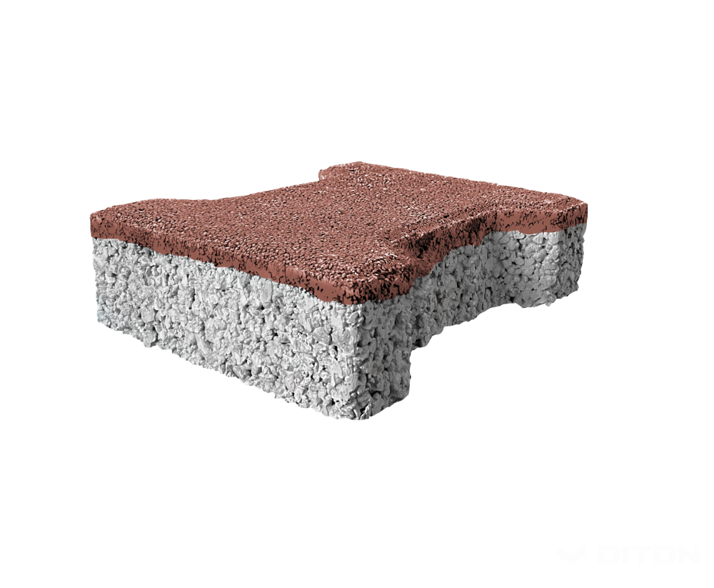 Diton Dlažba betonová Íčko Aquapore 60 mm červená (10)