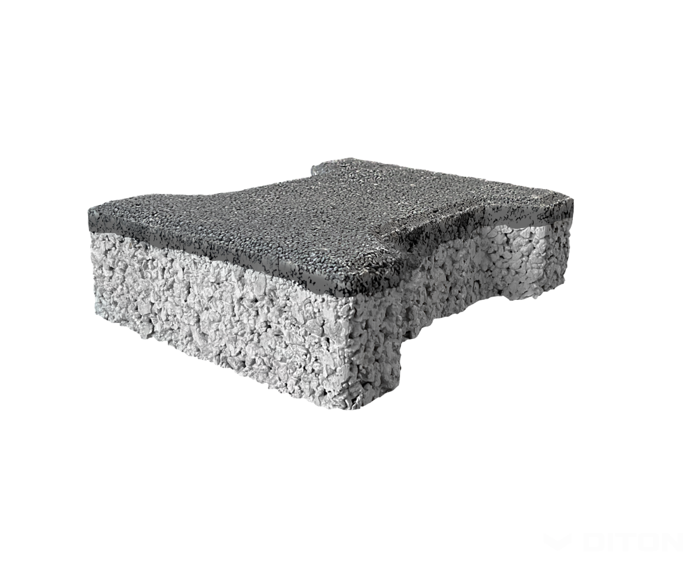 Diton Dlažba betonová Íčko Aquapore 60 mm černá (10)