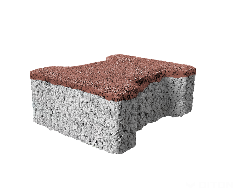 Diton Dlažba betonová Íčko Aquapore 80 mm červená (8)