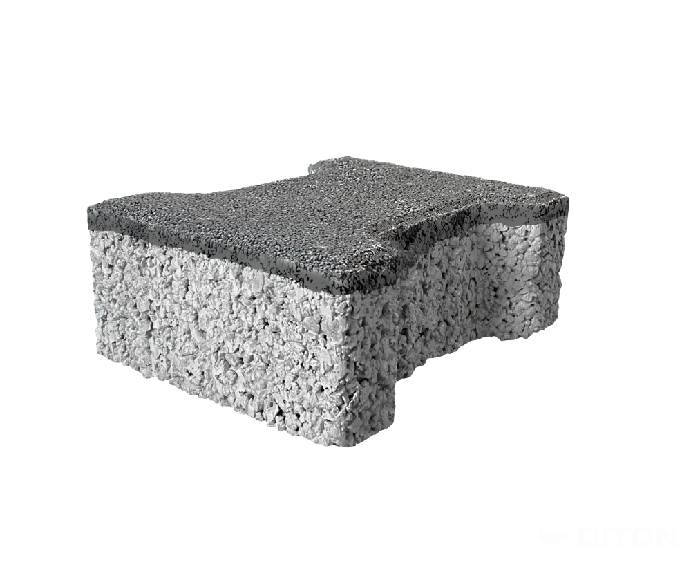 Diton Dlažba betonová Íčko Aquapore 80 mm černá (8)