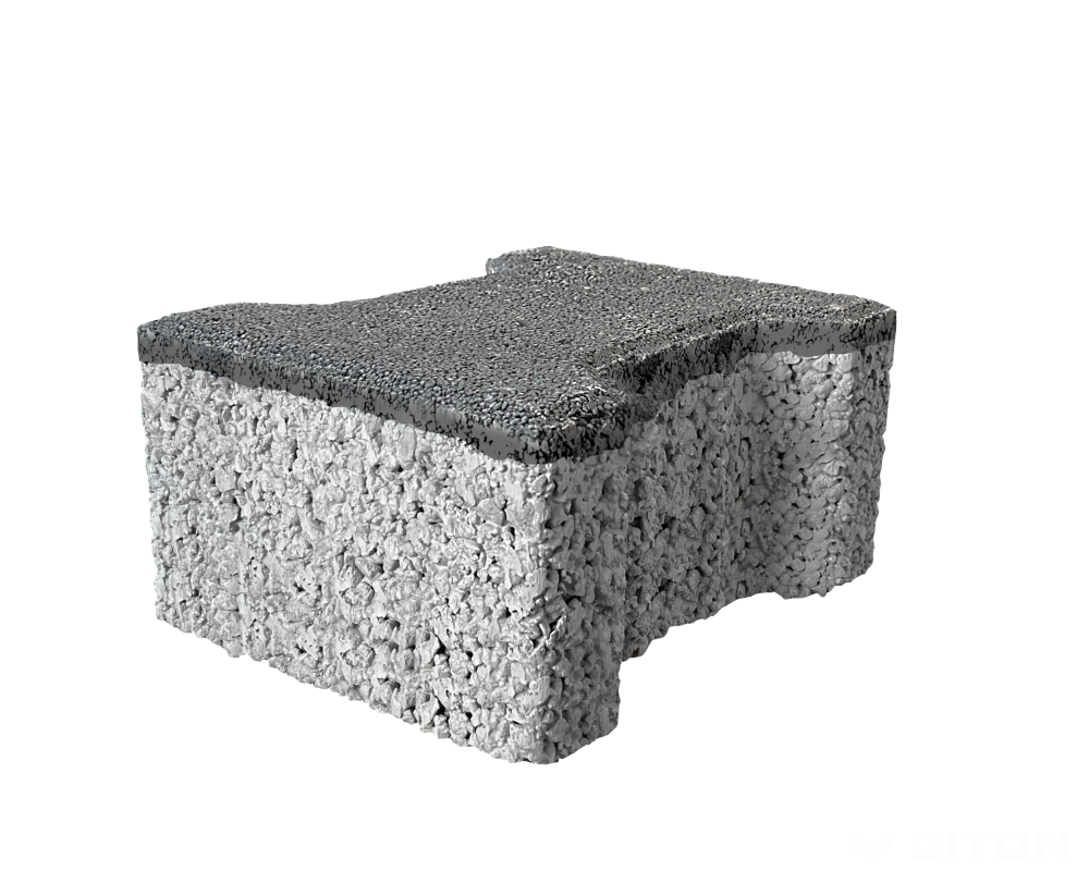 Diton Dlažba betonová Íčko Aquapore 100 mm černá (6)