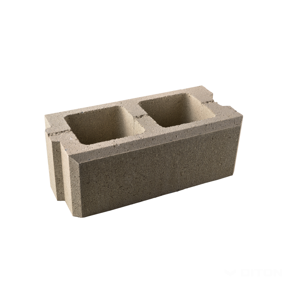 Diton Tvárnice plotová Viso 400×200×150 mm průběžná melír krémová (60)